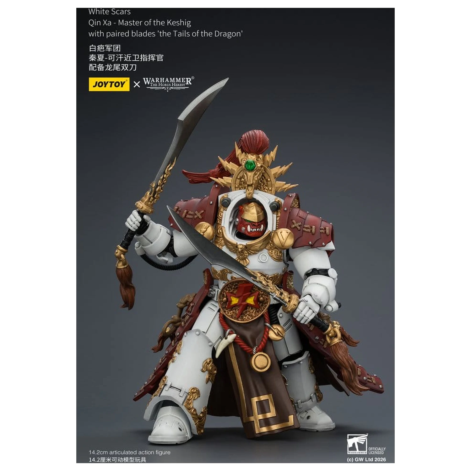 Warhammer The Horus Heresy Action Figure White Scars Qin Xa - Master of the Keshig 14 cm zdjęcie produktu