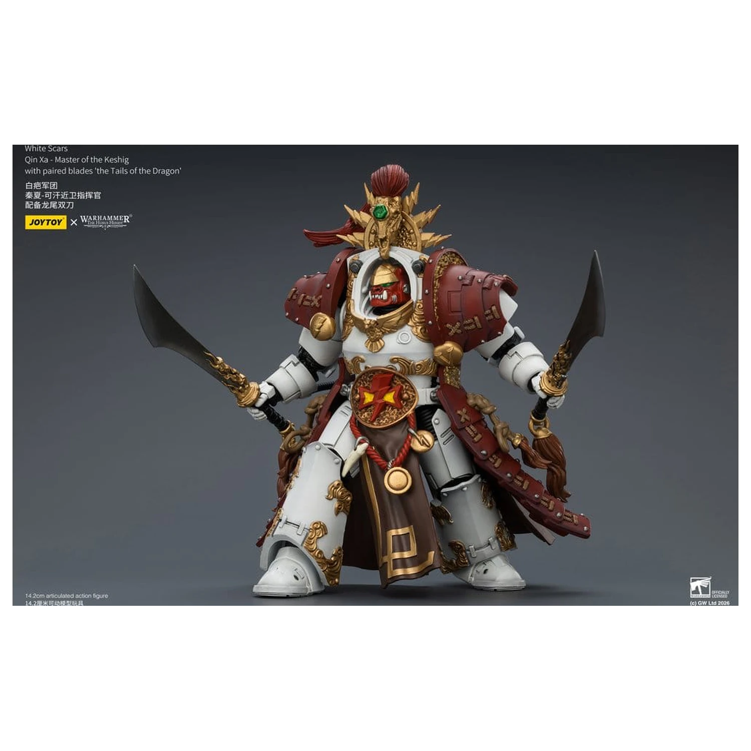 Warhammer The Horus Heresy Action Figure White Scars Qin Xa - Master of the Keshig 14 cm zdjęcie produktu