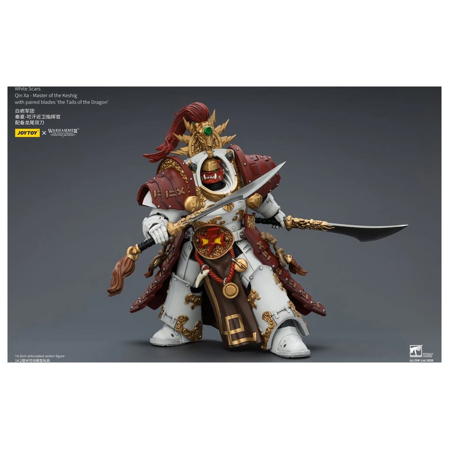 Warhammer The Horus Heresy Action Figure White Scars Qin Xa - Master of the Keshig 14 cm zdjęcie produktu
