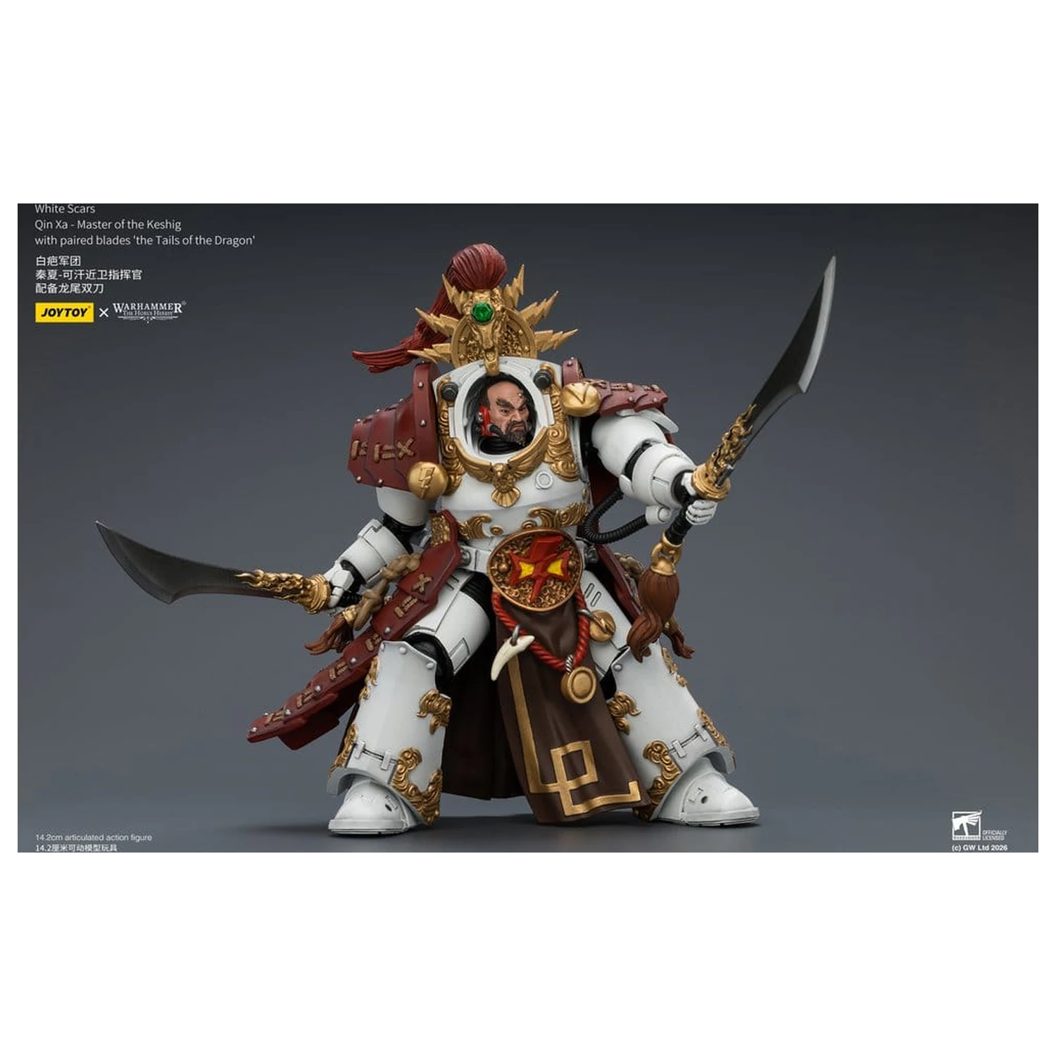 Warhammer The Horus Heresy Action Figure White Scars Qin Xa - Master of the Keshig 14 cm zdjęcie produktu