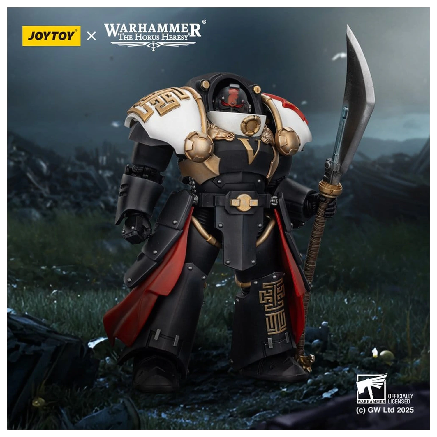 Warhammer The Horus Heresy figurka akcji White Scars Ebon Keshig Terminator 1 z Power Glaive 13 cm zdjęcie produktu