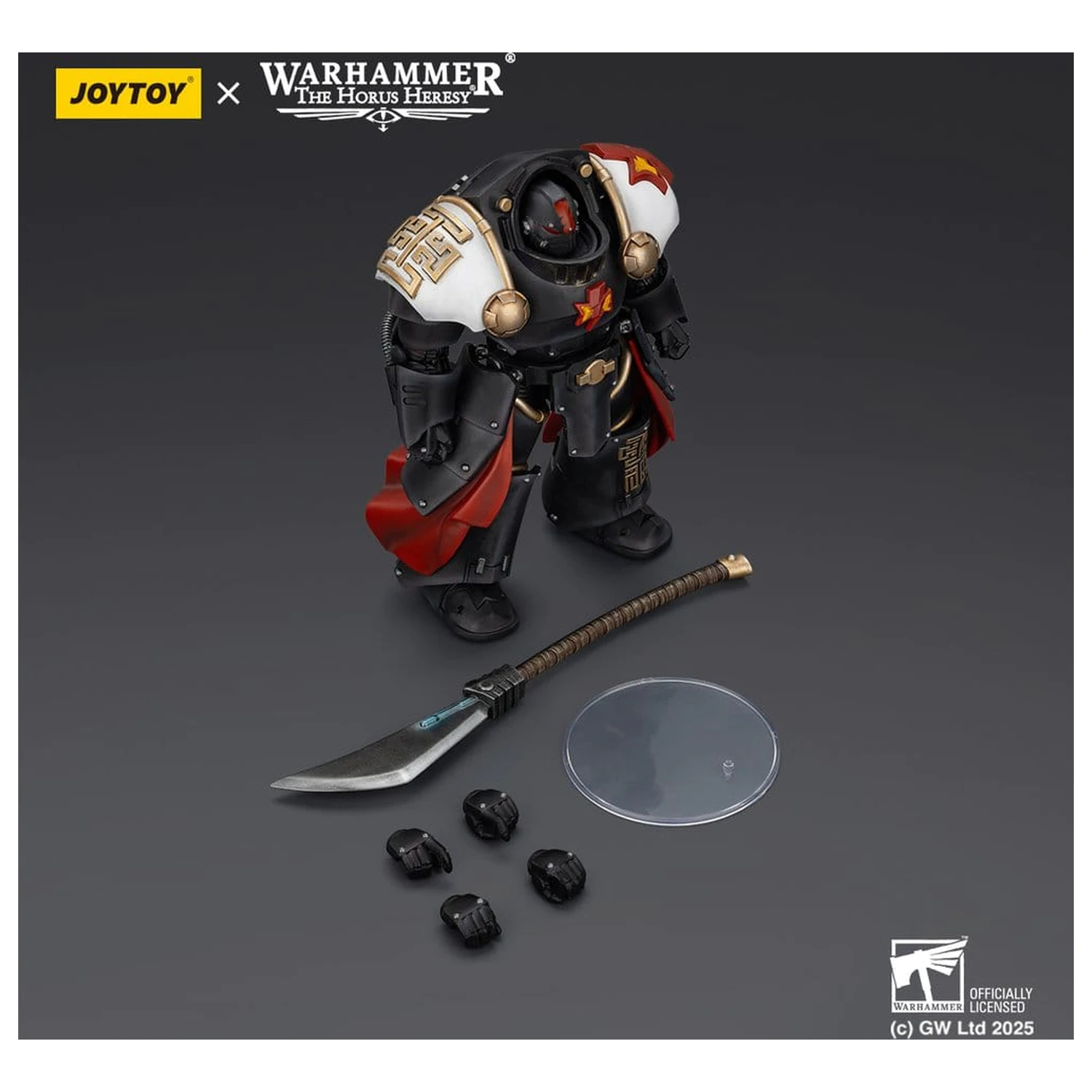 Warhammer The Horus Heresy figurka akcji White Scars Ebon Keshig Terminator 2 z Power Glaive 13 cm zdjęcie produktu
