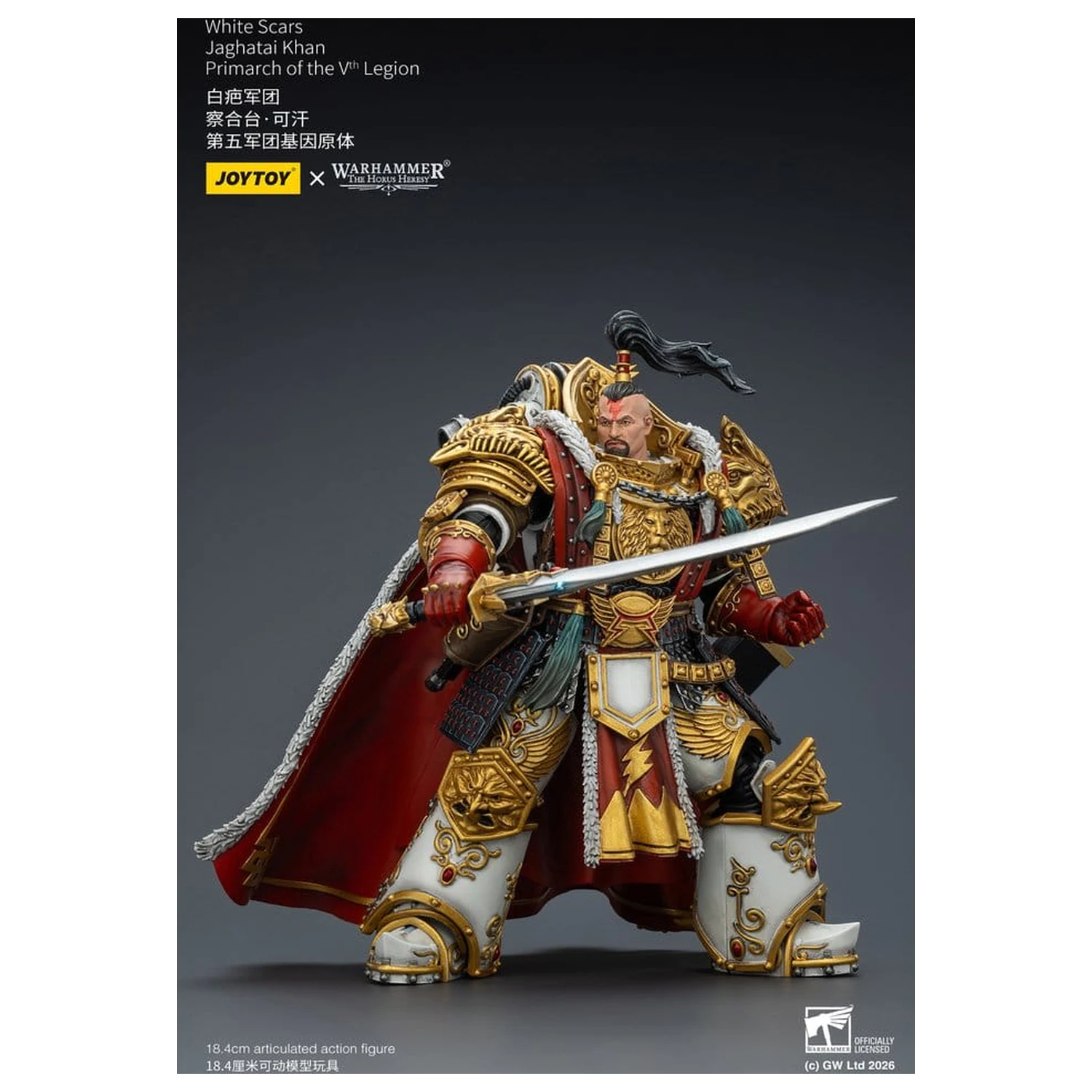 Warhammer The Horus Heresy Action Figure White Scars Jaghatai Khan Primarch of the Vth Legion 19 cm zdjęcie produktu