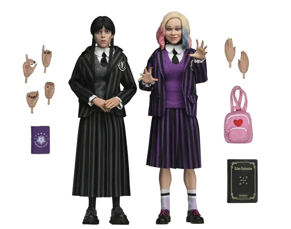 Wednesday Figurki Akcji 2 Pack Wednesday Addams (Nevermore Uniform) i Enid 20 cm zdjęcie produktu
