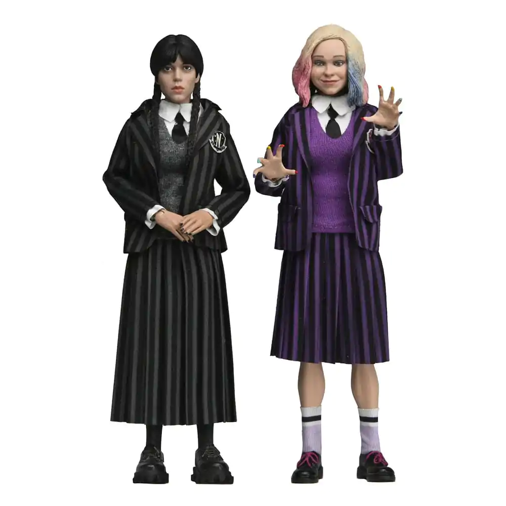 Wednesday Figurki Akcji 2 Pack Wednesday Addams (Nevermore Uniform) i Enid 20 cm zdjęcie produktu