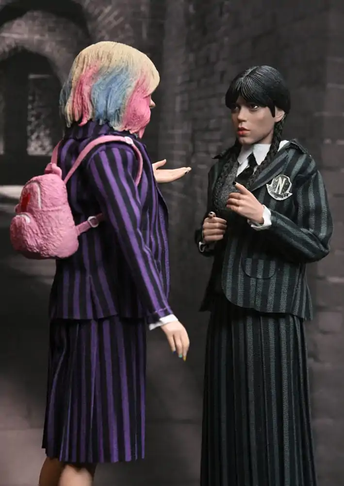 Wednesday Figurki Akcji 2 Pack Wednesday Addams (Nevermore Uniform) i Enid 20 cm zdjęcie produktu