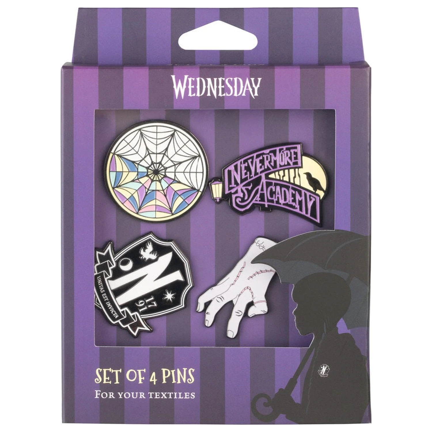 Wednesday zestaw 4 pinsów zdjęcie produktu