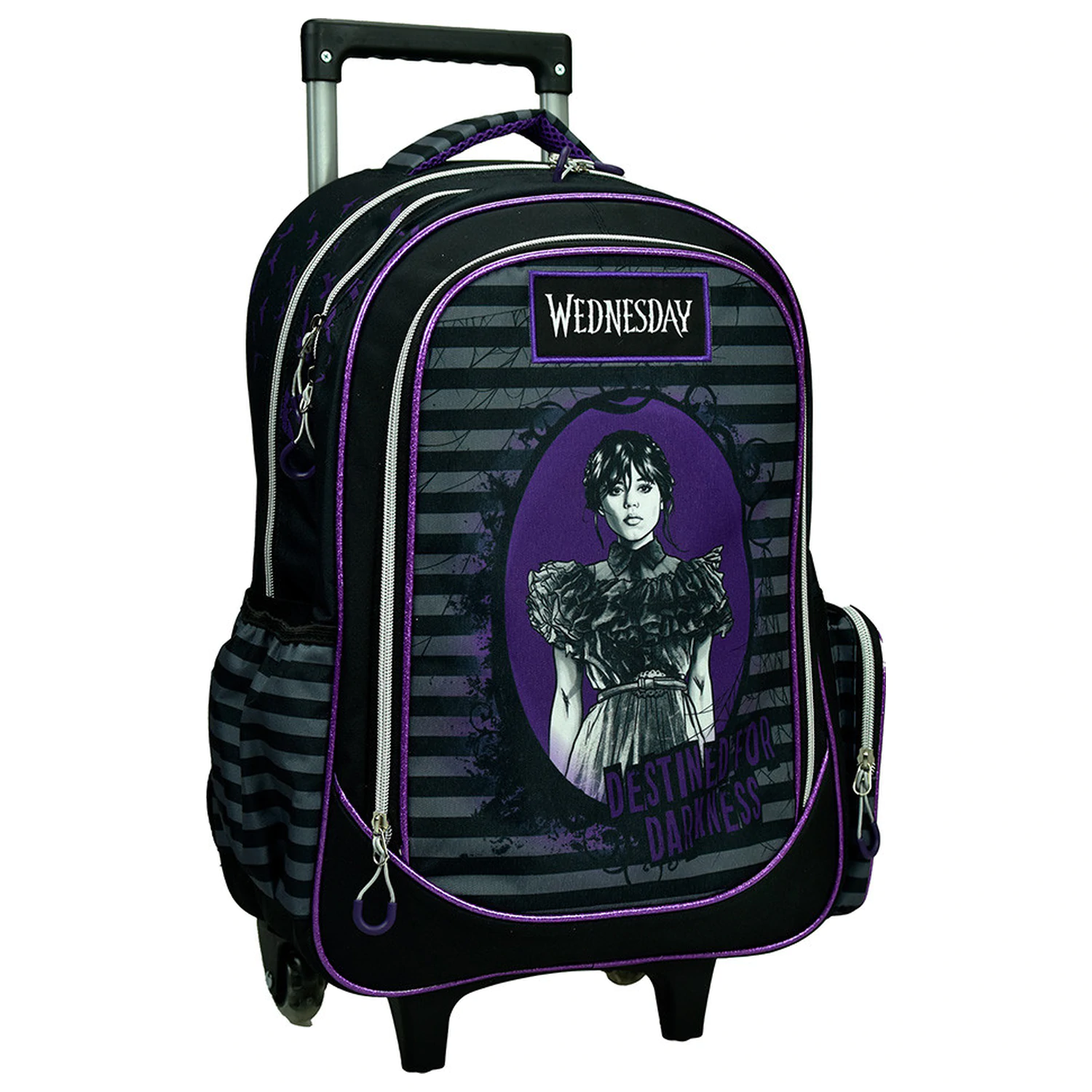 Wednesday Destined Plecak szkolny na kółkach, Torba 46 cm zdjęcie produktu