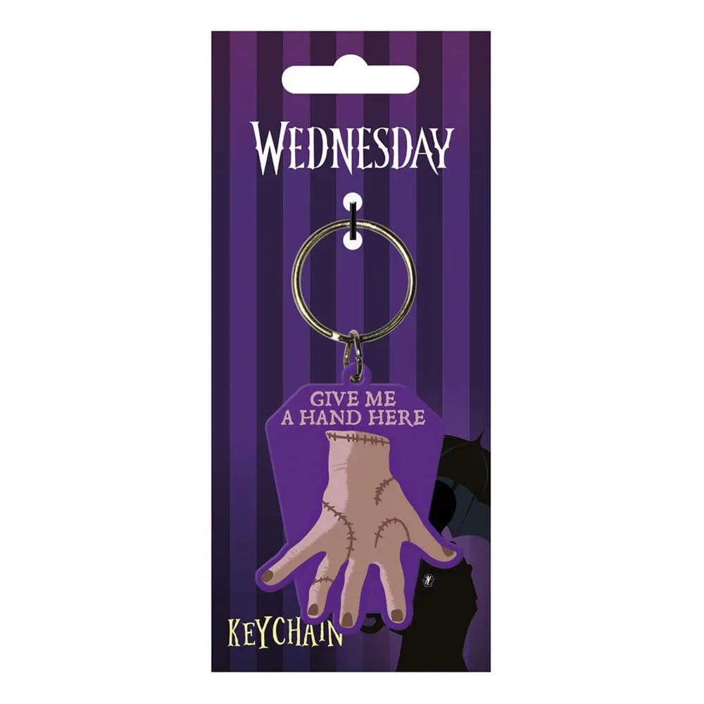 Gumowy brelok Wednesday Give Me A Hand zdjęcie produktu