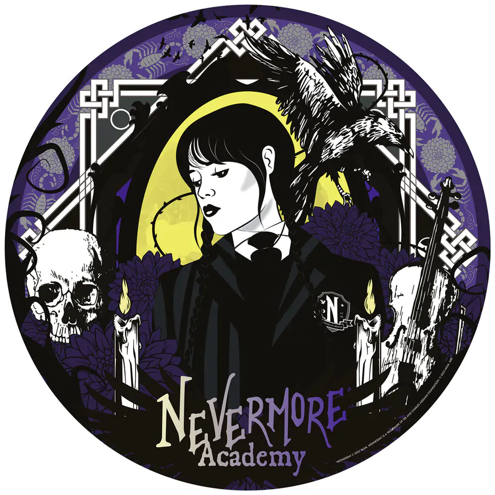 Wednesday Nevermore Academy Okrągłe Puzzle (500 elementów) zdjęcie produktu