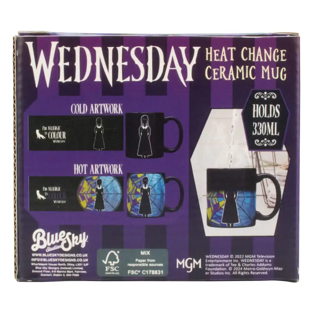 Wednesday Heat Change Mug Ophelia Window 330 ml - Kubek zmieniający kolor pod wpływem ciepła zdjęcie produktu