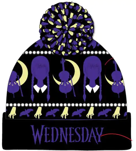 Czapka beanie Wednesday Pom-Pom zdjęcie produktu