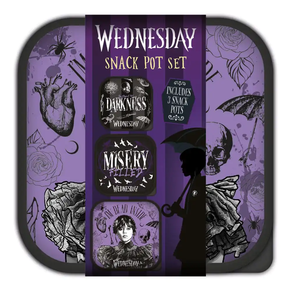 Wednesday Lunch Boxy 3 w 1 Pojemniki na Przekąski zdjęcie produktu