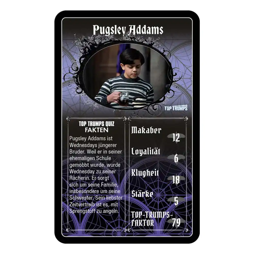 Wednesday Card Game Top Trumps *German Version* - Gra Karciana zdjęcie produktu