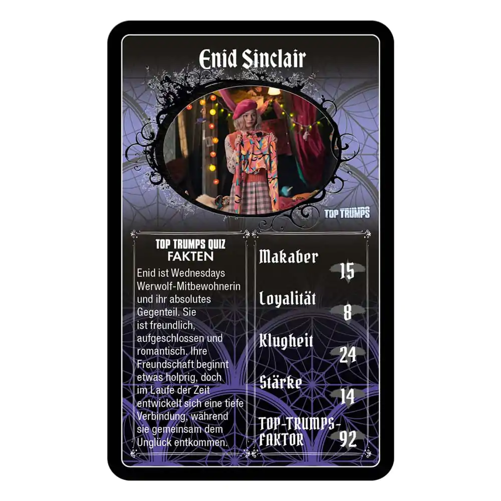Wednesday Card Game Top Trumps *German Version* - Gra Karciana zdjęcie produktu