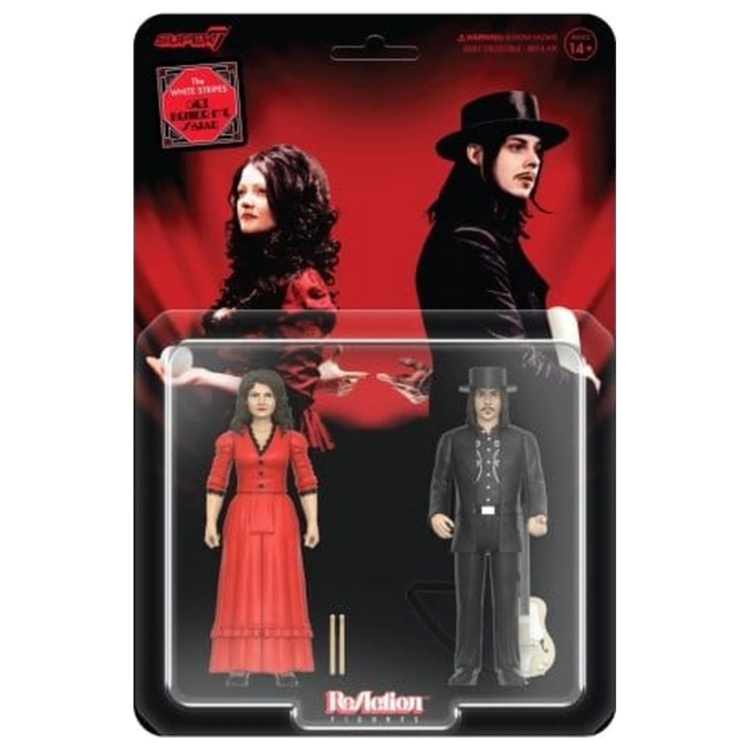 White Stripes ReAction figurki akcji 2-Pack Wave 01 The White Stripes (Get Behind Me Satan) 10 cm zdjęcie produktu