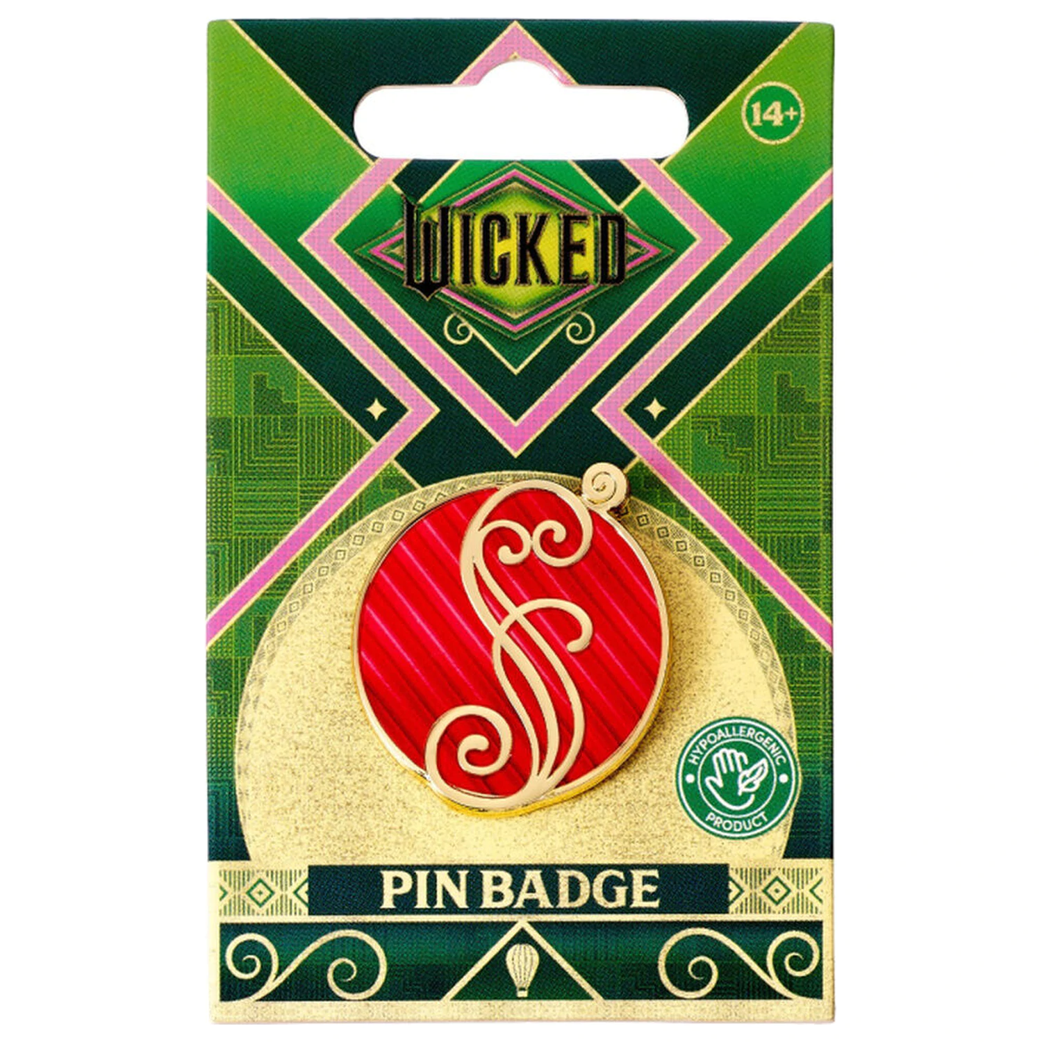Wicked Glinda Pink Shiz Logo przypinka. zdjęcie produktu