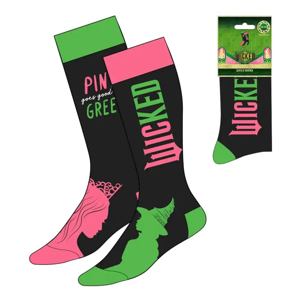 Wicked Socks Różowe pasują do Zielonego 36-43 zdjęcie produktu