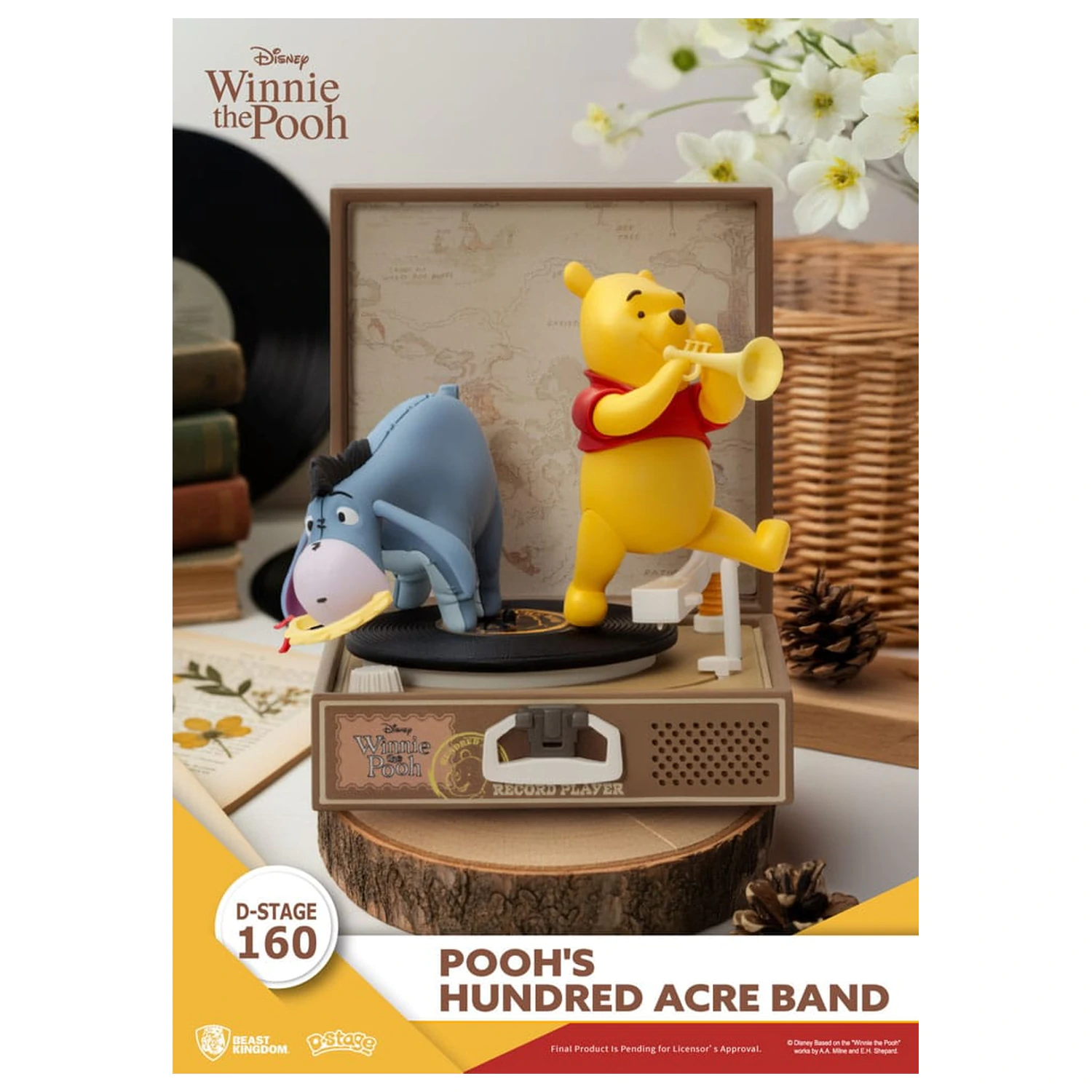 Figurka PVC Winnie the Pooh Record Player Series Pooh's Hundred Acre Band 12 cm zdjęcie produktu