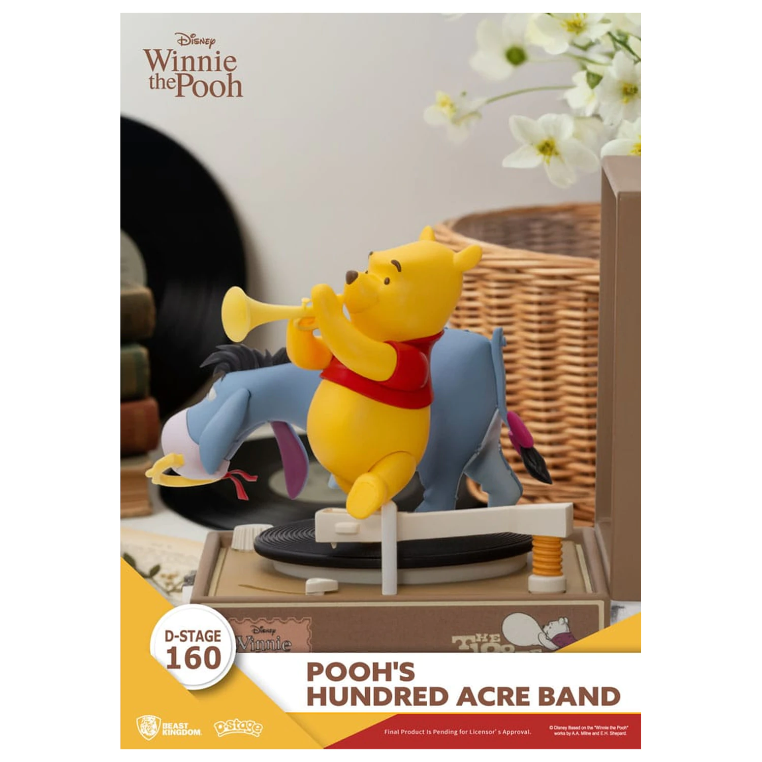 Figurka PVC Winnie the Pooh Record Player Series Pooh's Hundred Acre Band 12 cm zdjęcie produktu
