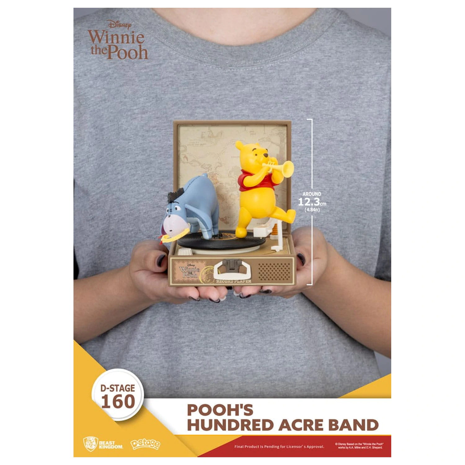 Figurka PVC Winnie the Pooh Record Player Series Pooh's Hundred Acre Band 12 cm zdjęcie produktu