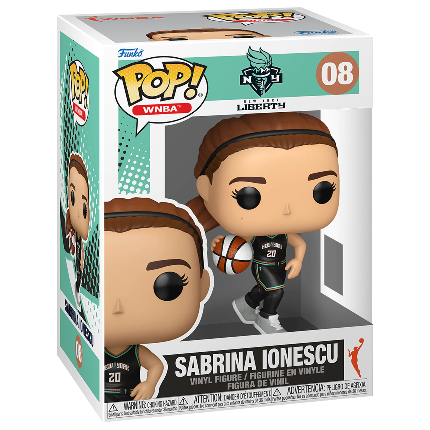 WNBA Legends Funko POP! Sports Figurka winylowa Liberty- Sabrina Ionescu 9 cm zdjęcie produktu