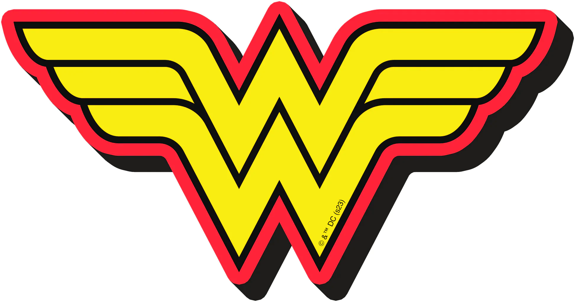 WONDER WOMAN Logo Gruby Magnes zdjęcie produktu