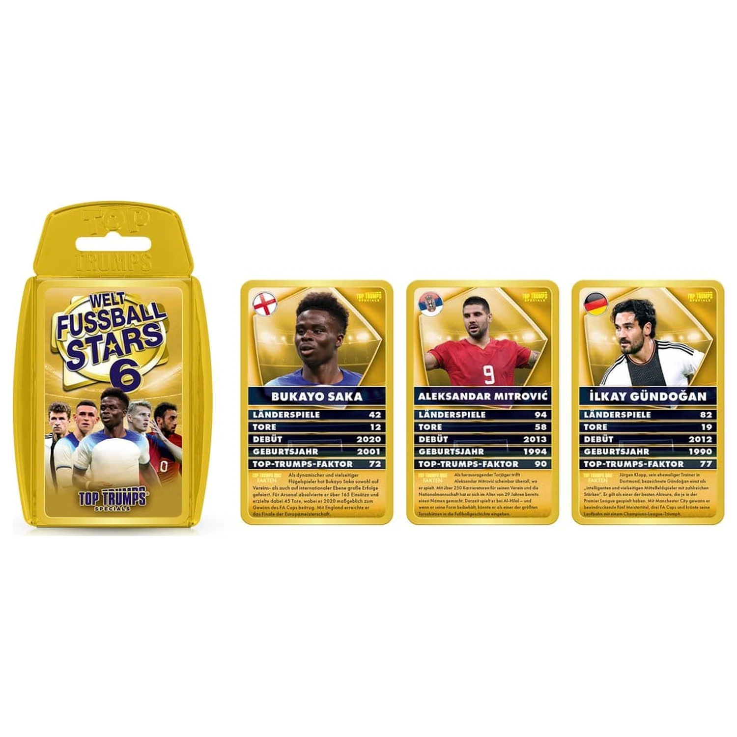 World Football Stars 6 Gra karciana Top Trumps *Wersja niemiecka* zdjęcie produktu