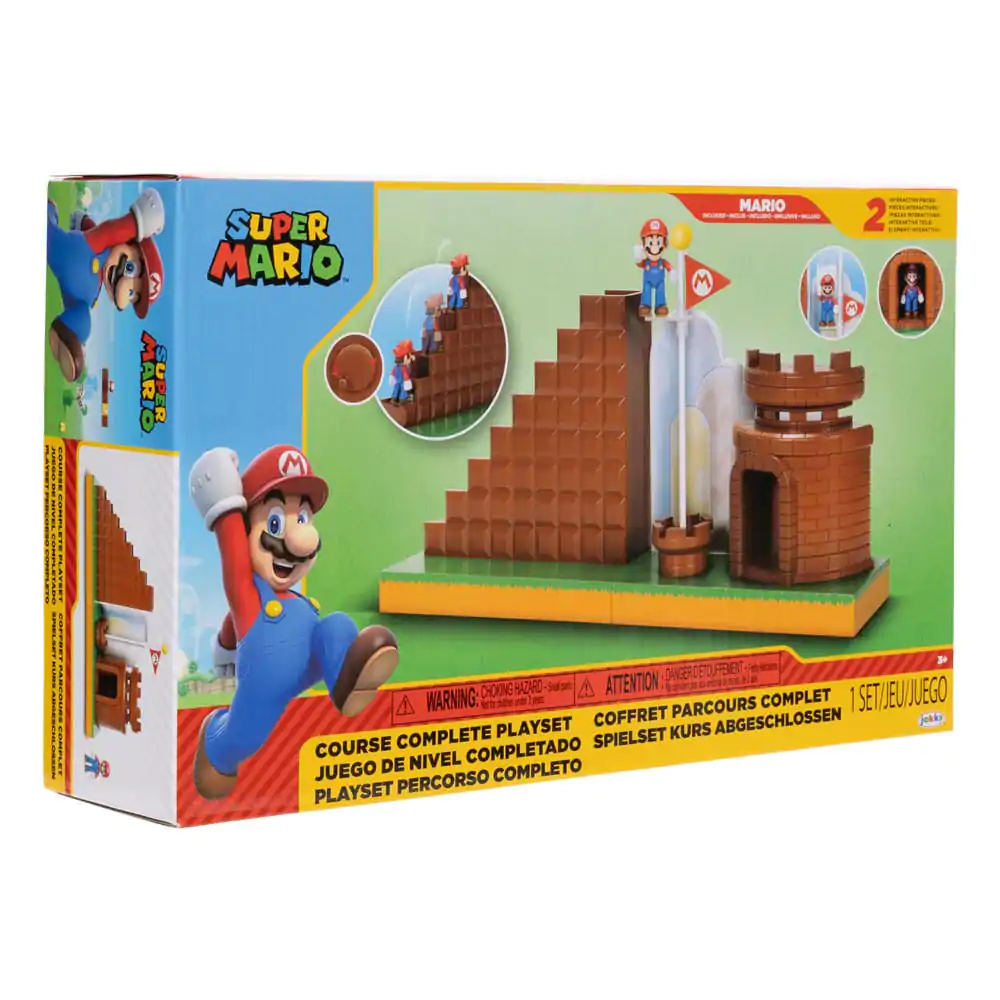 World of Nintendo Super Mario Mini Figure Playset Poziom Końcowy zdjęcie produktu