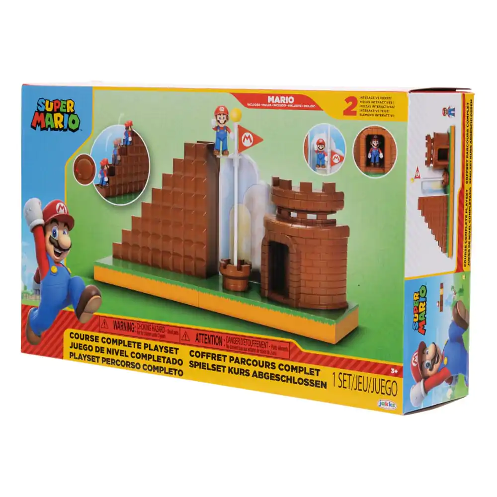 World of Nintendo Super Mario Mini Figure Playset Poziom Końcowy zdjęcie produktu