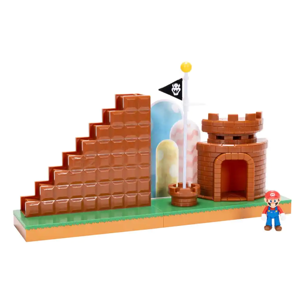 World of Nintendo Super Mario Mini Figure Playset Poziom Końcowy zdjęcie produktu