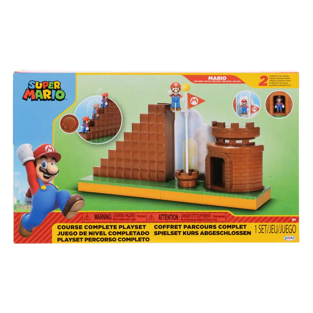 World of Nintendo Super Mario Mini Figure Playset Poziom Końcowy zdjęcie produktu