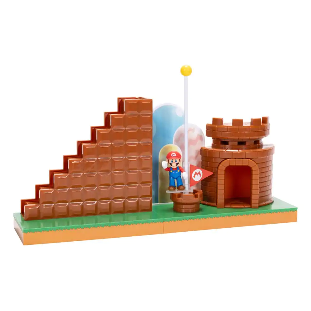 World of Nintendo Super Mario Mini Figure Playset Poziom Końcowy zdjęcie produktu