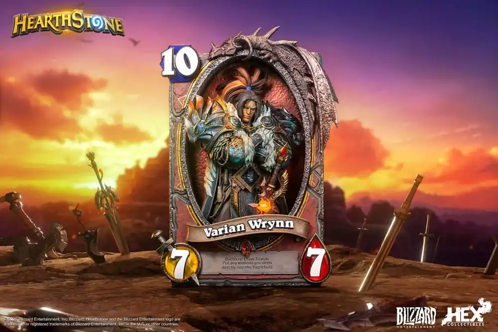 Hearthstone 3D Artystyczna Ramowa Statua Varian Wrynn 31 cm zdjęcie produktu