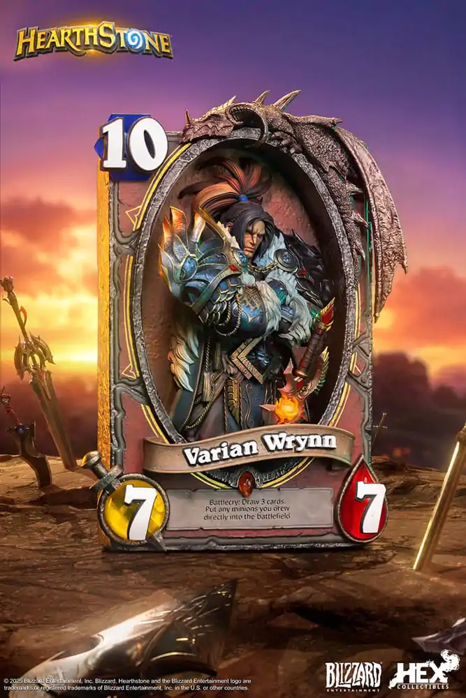 Hearthstone 3D Artystyczna Ramowa Statua Varian Wrynn 31 cm zdjęcie produktu