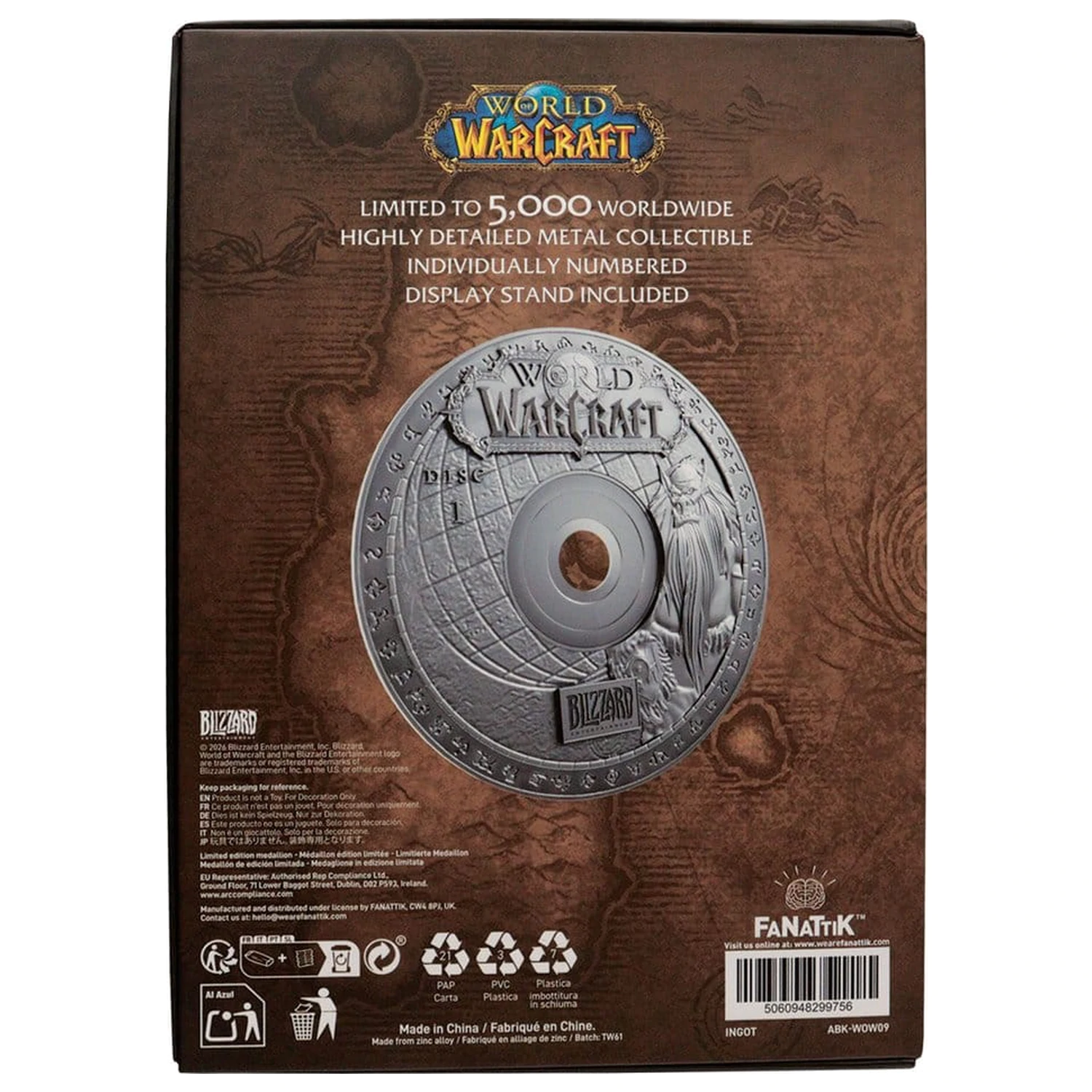World of Warcraft replika CD-ROM edycja limitowana 11 cm zdjęcie produktu