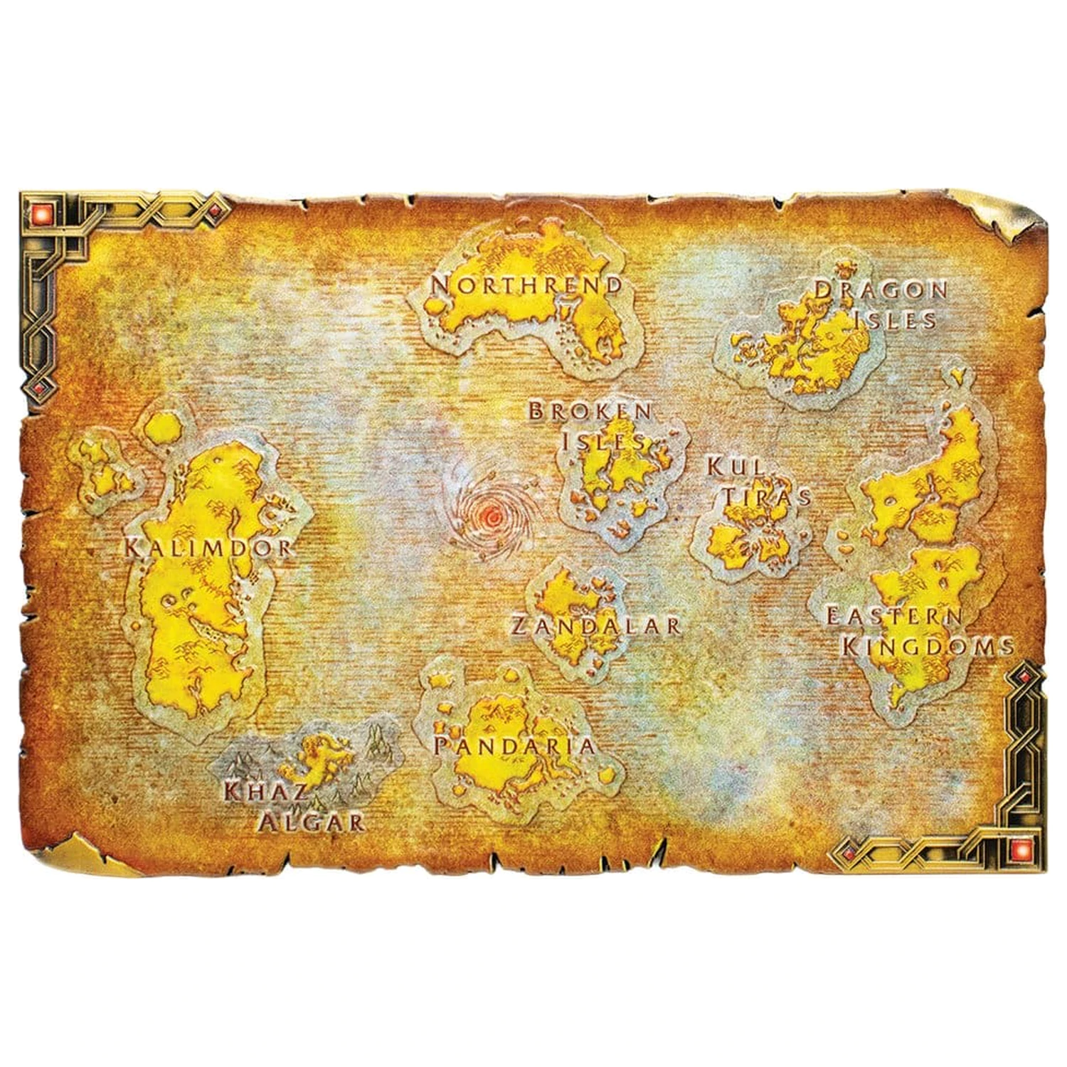World of Warcraft Replika Metalowa Mapa Azeroth Limited Edition 12 x 18 cm zdjęcie produktu