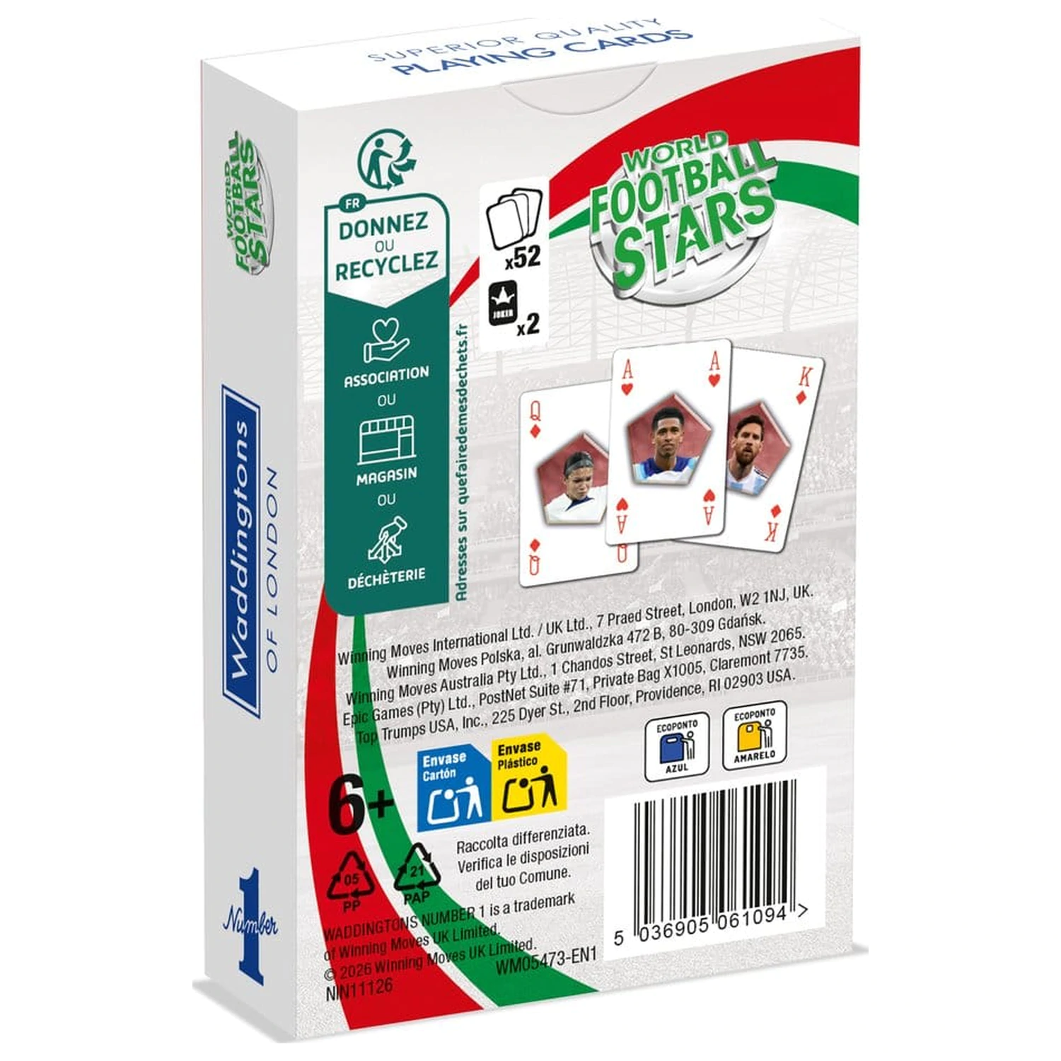 World Soccer Stars No 1 karty do gry *English Version* zdjęcie produktu