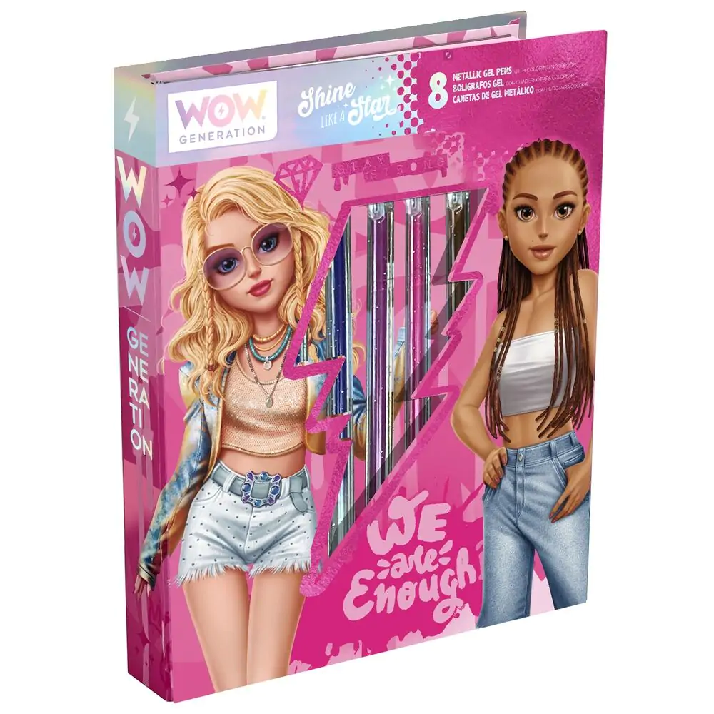 Wow Generation Kolorowanka + 8 Metallic Gel pencils zdjęcie produktu