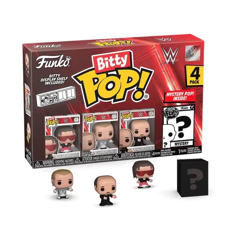 WWE Bitty Funko POP! Figurka winylowa 4-Pack Bret Hart 2,5 cm zdjęcie produktu