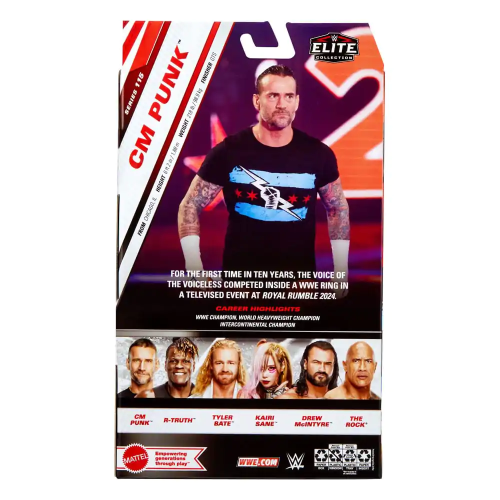 Figurka Akcji WWE Elite Collection CM Punk 15 cm zdjęcie produktu