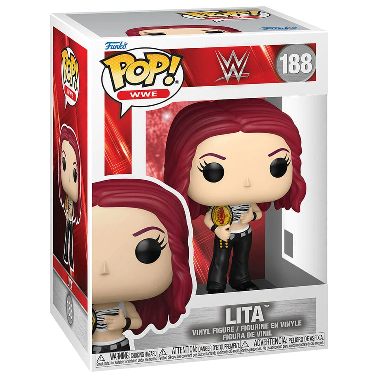 Figurka winylowa WWE Funko POP! Lita z Pasem Mistrzowskim 9 cm zdjęcie produktu