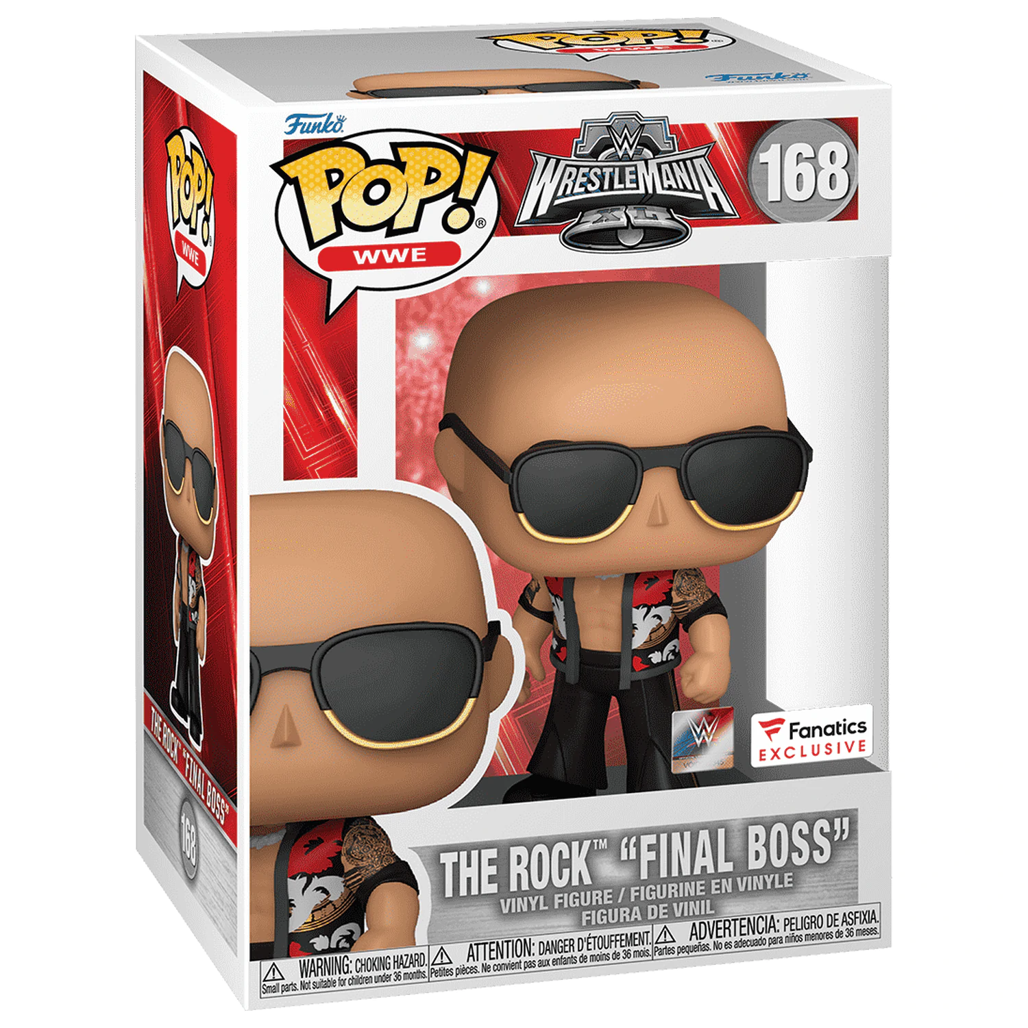 Figurka winylowa WWE Funko POP! The Rock- Final Boss (WrestleMania 40) 9 cm zdjęcie produktu