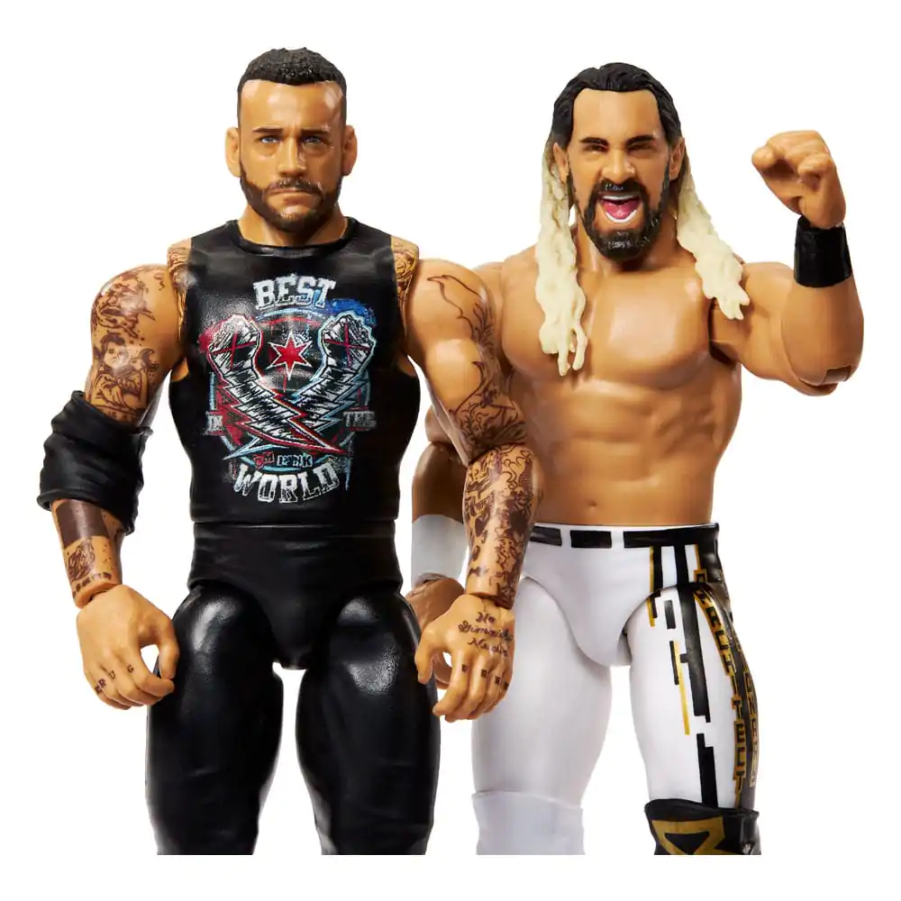 Figurki WWE Main Event Showdown CM Punk vs Seth "Freakin" Rollins w zestawie 2 sztuk 15 cm zdjęcie produktu