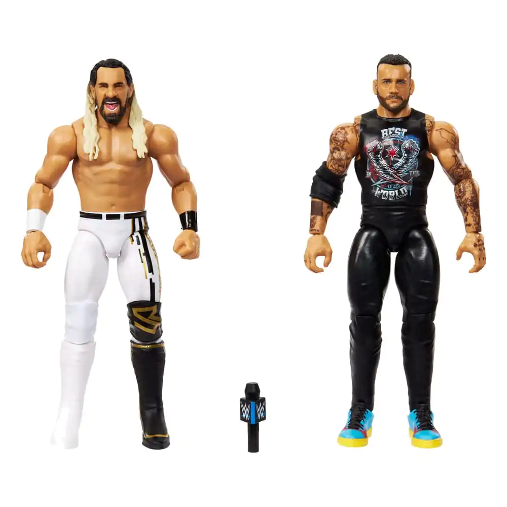 Figurki WWE Main Event Showdown CM Punk vs Seth "Freakin" Rollins w zestawie 2 sztuk 15 cm zdjęcie produktu