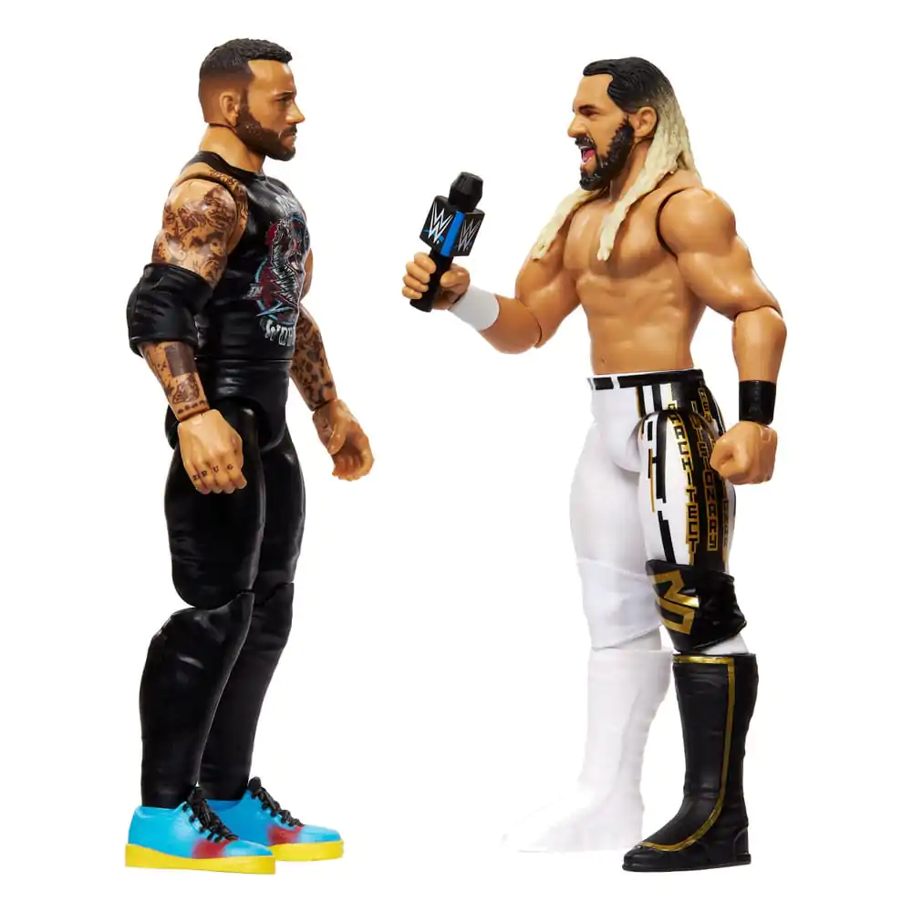 Figurki WWE Main Event Showdown CM Punk vs Seth "Freakin" Rollins w zestawie 2 sztuk 15 cm zdjęcie produktu