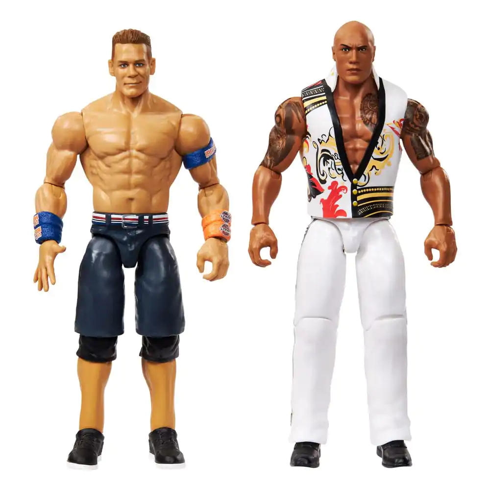 Figurki akcji WWE Main Event Showdown The Rock Final Boss kontra John Cena, zestaw 2 figurek, 15 cm zdjęcie produktu