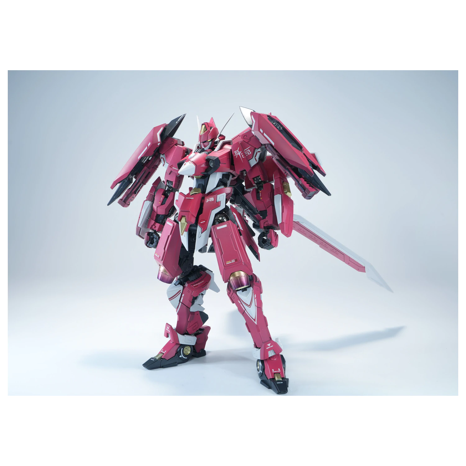X-PLAY J-20 Cang Wei Crimson Flowing Gold Model Kit 21cm zdjęcie produktu
