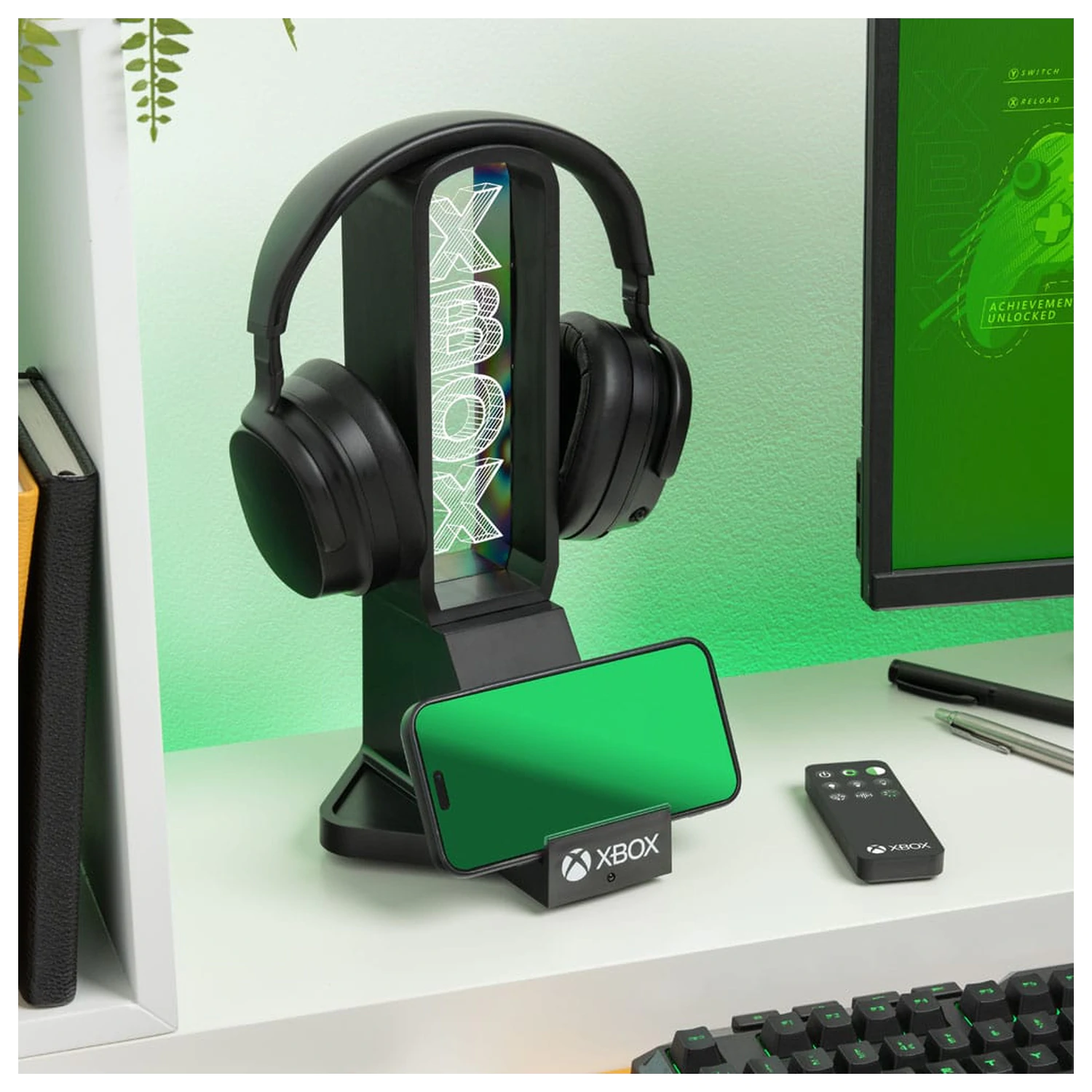Stojak na słuchawki XBox na biurko z podświetleniem 30 cm zdjęcie produktu
