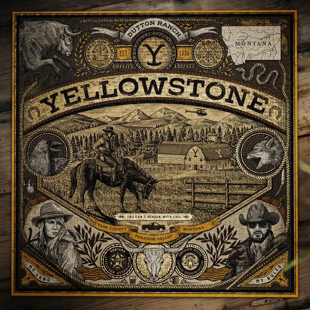 Yellowstone wielowymiarowe puzzle (1000 elementów) zdjęcie produktu